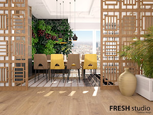 stylowy apartament Warszawa - Średnia biała jadalnia jako osobne pomieszczenie, styl tradycyjny - zdjęcie od FRESHstudio projektowanie wnętrz