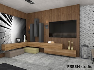 sypialnia nowoczesna FRESHstudio - zdjęcie od FRESHstudio projektowanie wnętrz