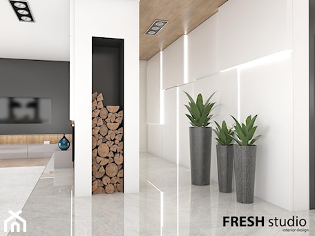 Aranżacje wnętrz - Hol / Przedpokój: hol nowoczesny FRESHstudio - FRESHstudio projektowanie wnętrz . Przeglądaj, dodawaj i zapisuj najlepsze zdjęcia, pomysły i inspiracje designerskie. W bazie mamy już prawie milion fotografii!