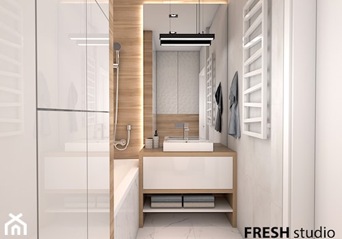 łazienka nowoczesna FRESHstudio - zdjęcie od FRESHstudio projektowanie wnętrz