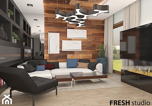 salon styl nowoczesny FRESHstudio - zdjęcie od FRESHstudio projektowanie wnętrz