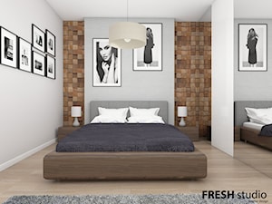 sypialnia styl nowoczesny - zdjęcie od FRESHstudio projektowanie wnętrz