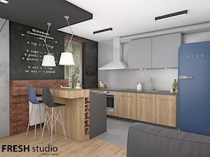 kuchnia styl industrialny FRESHstudio - zdjęcie od FRESHstudio projektowanie wnętrz