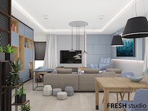 salon skandynawski FRESHstudio - zdjęcie od FRESHstudio projektowanie wnętrz