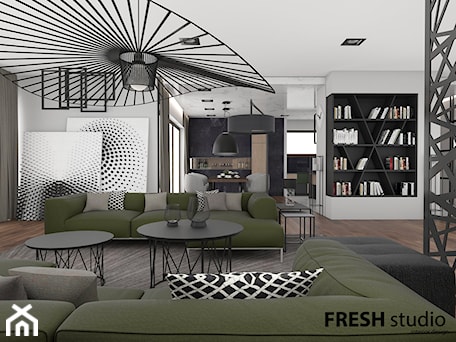 Aranżacje wnętrz - Salon: salon styl nowoczesny FRESHstudio - FRESHstudio projektowanie wnętrz . Przeglądaj, dodawaj i zapisuj najlepsze zdjęcia, pomysły i inspiracje designerskie. W bazie mamy już prawie milion fotografii!