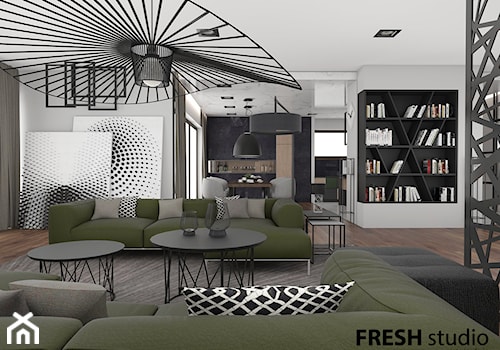 salon styl nowoczesny FRESHstudio - zdjęcie od FRESHstudio projektowanie wnętrz