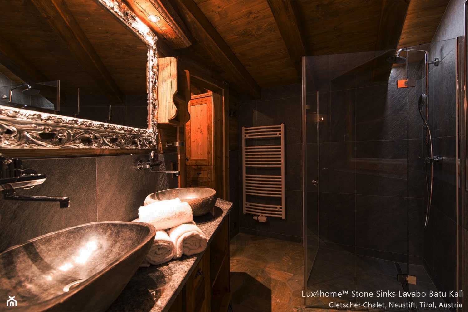 Umywalki z kamienia – Kamienna umywalka na blat - zdjęcie od Lux4home™ - Homebook