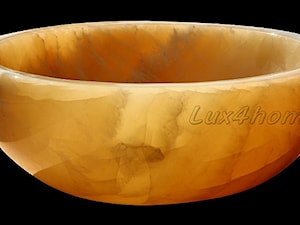 okrągłe umywalki nablatowe - Umywalka z onyksu (1) - zdjęcie od Lux4home™