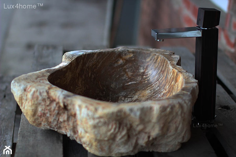 Umywalki ze skamieniałego drewna - skamieniałe drewno - zdjęcie od Lux4home™