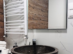 Nablatowa umywalka z kamienia - czarny marmur - zdjęcie od Lux4home™