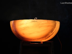 Okrągła umywalka nablatowa - podświetlona umywalka z onyksu - zdjęcie od Lux4home™