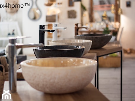 Aranżacje wnętrz - Łazienka: Umywalka misa - kamienne umywalki na blat do łazienki - Lux4home™. Przeglądaj, dodawaj i zapisuj najlepsze zdjęcia, pomysły i inspiracje designerskie. W bazie mamy już prawie milion fotografii!
