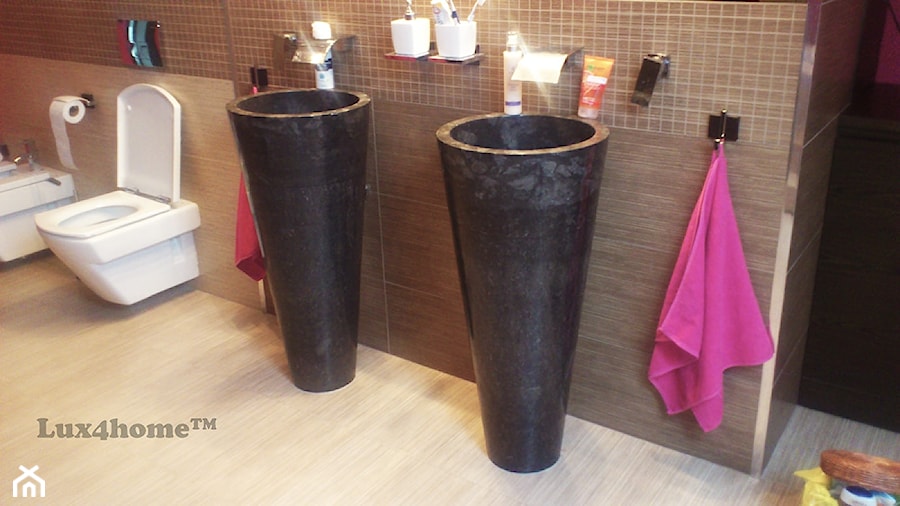 Czarna umywalka wolnostojąca - czarna umywalka stojąca - zdjęcie od Lux4home™