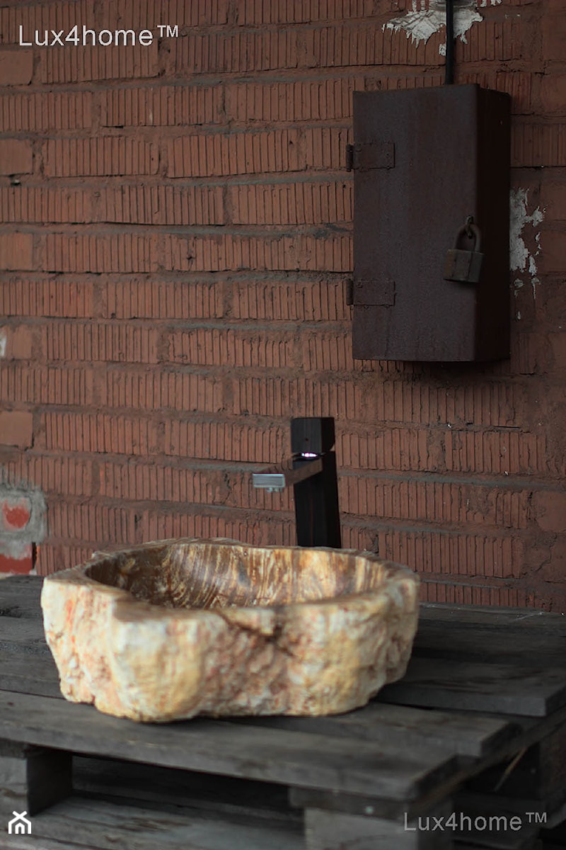 Umywalka ze skamieniałego drewna - skamieniałe drewno - zdjęcie od Lux4home™
