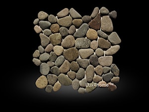 Brązowe otoczaki na siatce - Mozaiki z otoczaków - zdjęcie od Lux4home™