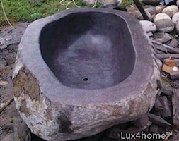 Kamienna wanna wolnostojąca - wanna z kamienia naturalnego / polnego - zdjęcie od Lux4home™ - Homebook