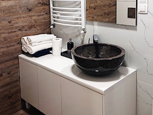 Czarne umywalki z kamienia na blat do łazienki - zdjęcie od Lux4home™