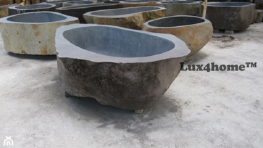 Wanna z kamienia rzecznego – polnego cena producenta – kamienna wanna na wymiar - zdjęcie od Lux4home™
