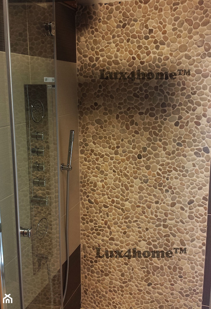 Otoczaki na sciane i podłogi - Otoczaki prysznic - zdjęcie od Lux4home™ - Homebook