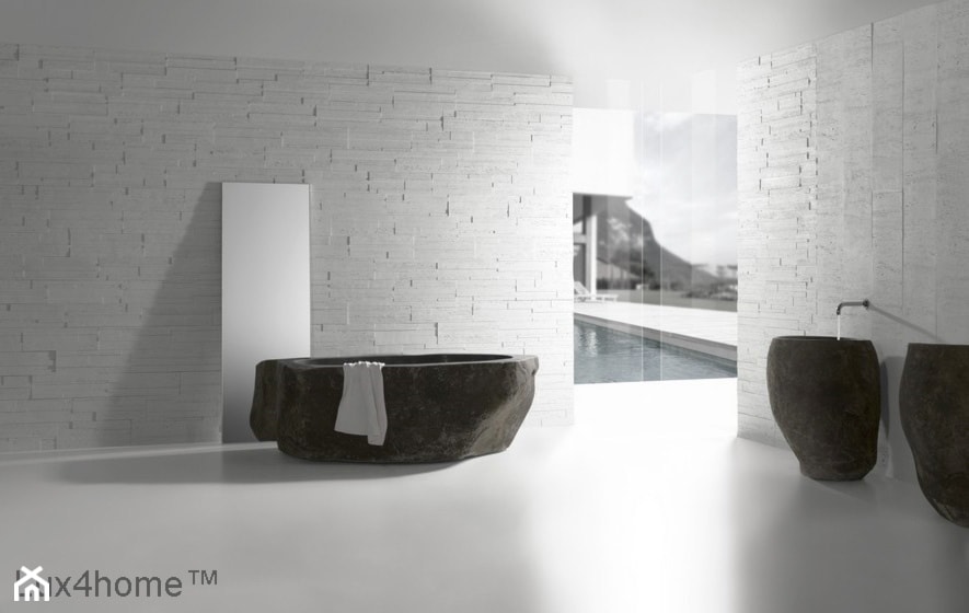 Wolno stojące umywalki z kamienia naturalnego - zdjęcie od Lux4home™ - Homebook