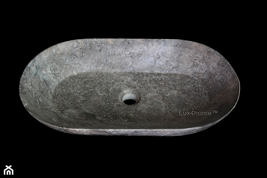 Owalna umywalka z kamienia - owalna umywalka marmurowa - zdjęcie od Lux4home™