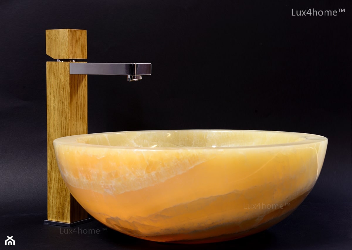 Umywalka z onyksu na blat – Umywalki z onyksu - zdjęcie od Lux4home™ - Homebook