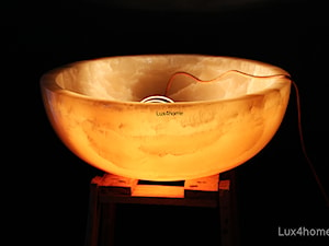 okrągłe umywalki nablatowe - Umywalka z onyksu (1) - zdjęcie od Lux4home™