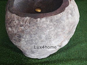 Stojąca umywalka z kamienia polnego - umywalka z otoczaka - zdjęcie od Lux4home™