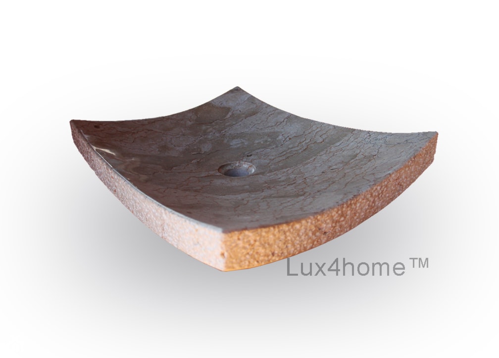 Minimalistyczne umywalki z kamienia do łazienki - zdjęcie od Lux4home™ - Homebook