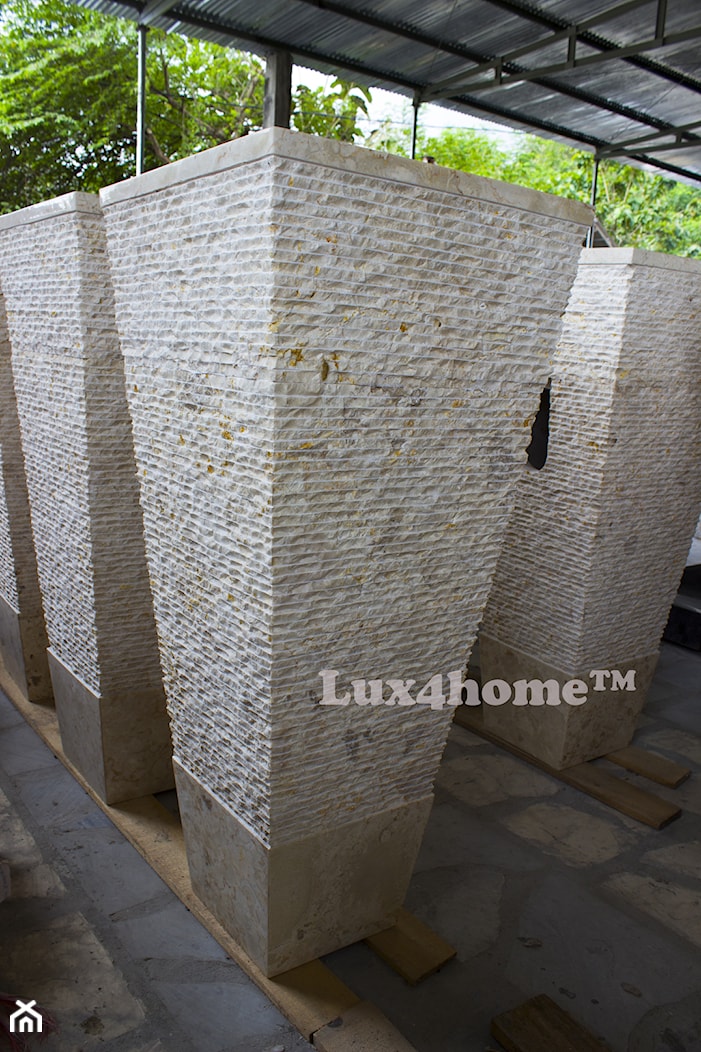 Stojące umywalki kamienne - umywalki marmurowe - zdjęcie od Lux4home™ - Homebook