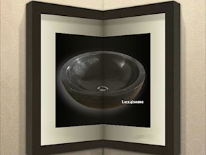 Czarna umywalka z marmuru na blat - zdjęcie od Lux4home™