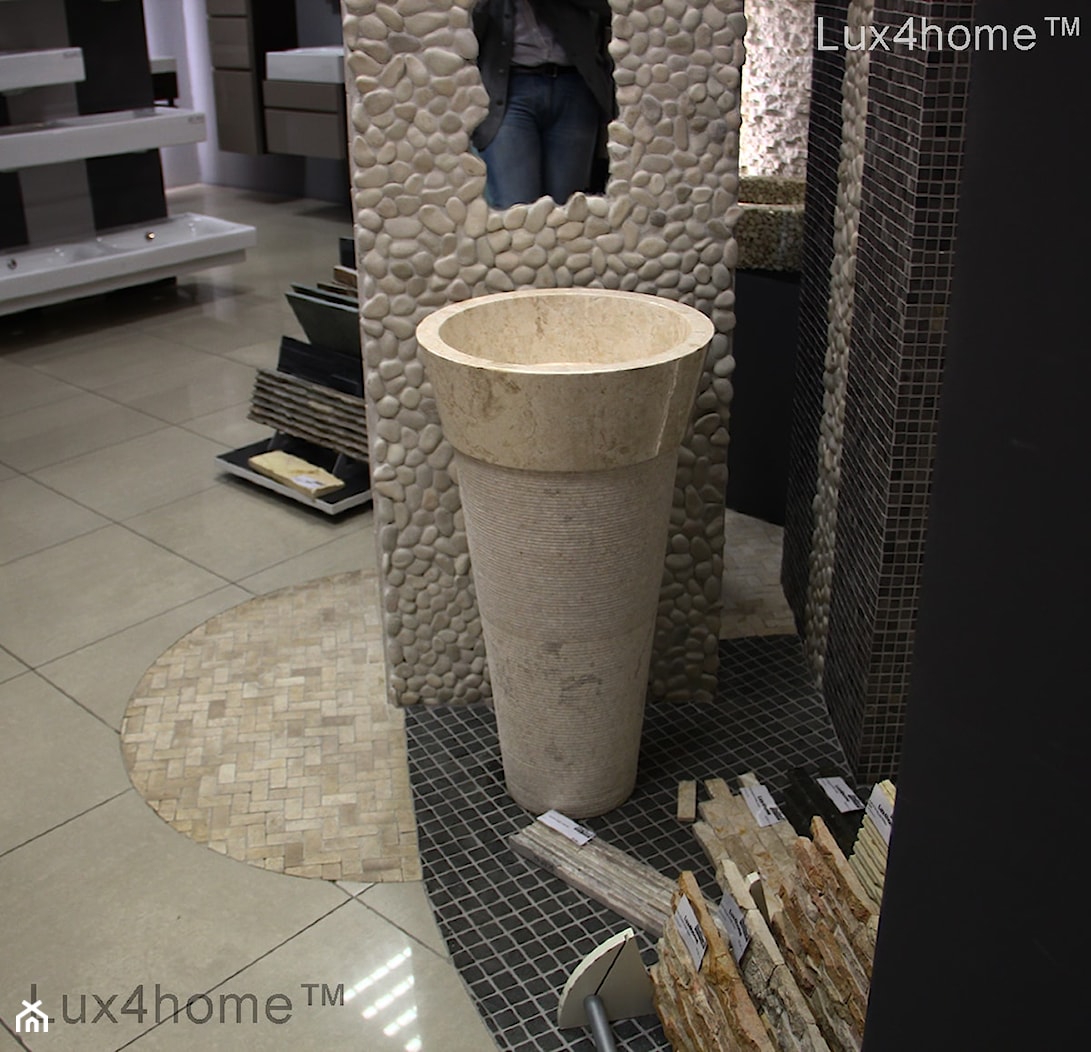 Nowoczesne umywalki stojące z kamienia - Umywalki z kamienia - zdjęcie od Lux4home™ - Homebook