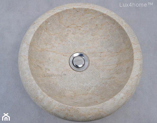 Marmurowe umywalki do łazienki - Ferox 513 umywalka z marmuru - zdjęcie od Lux4home™ - Homebook