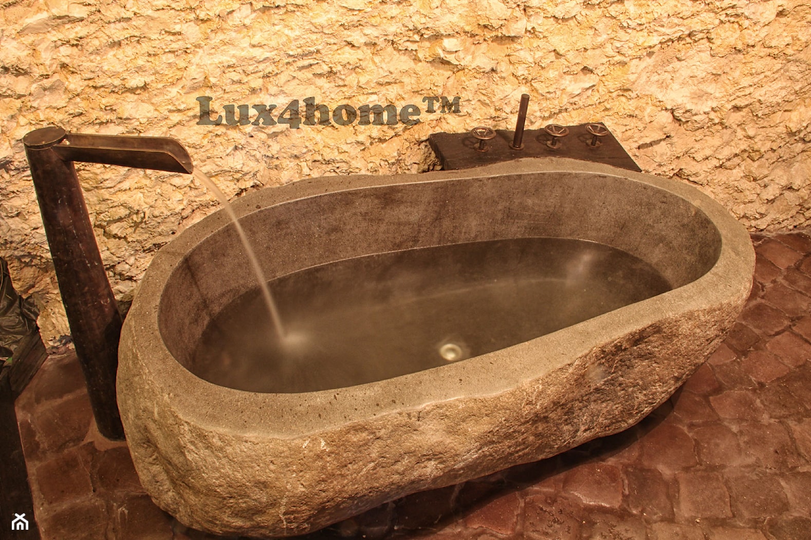 Wanna z kamienia naturalnego - Wanny kamienne Lux4home™ - zdjęcie od Lux4home™ - Homebook