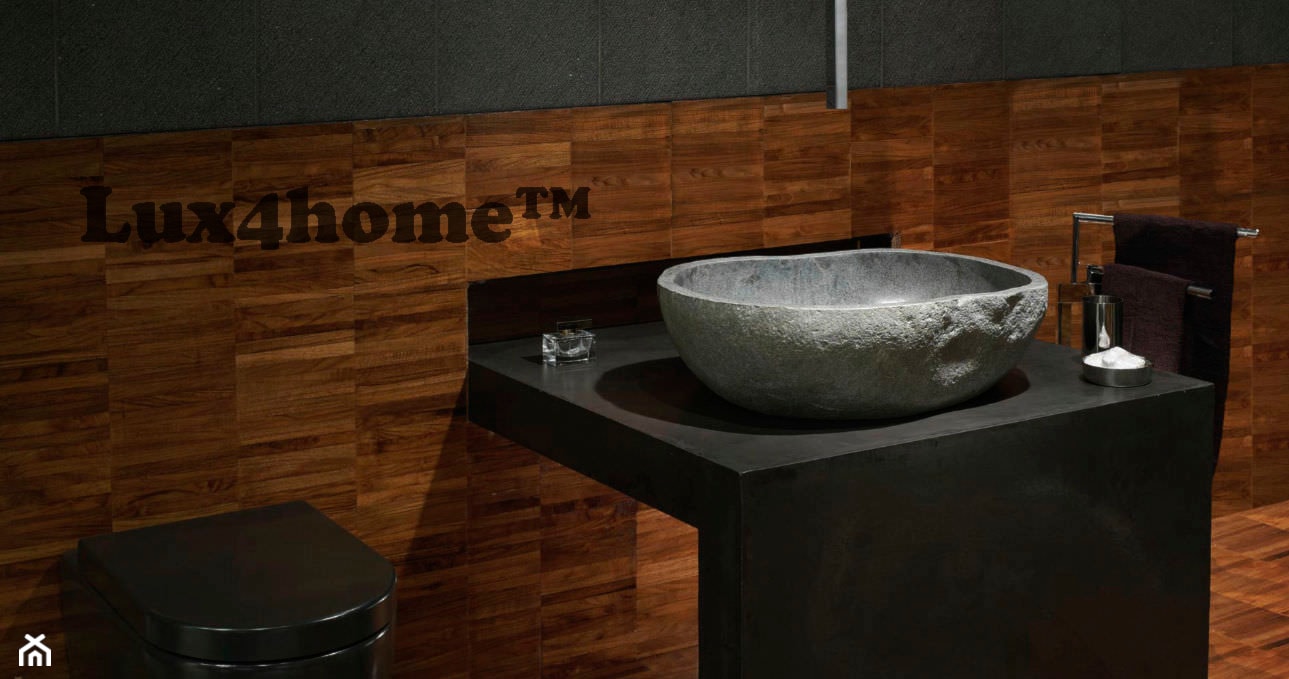 Umywalka z kamienia naturalnego polnego w łazience - zdjęcie od Lux4home™ - Homebook