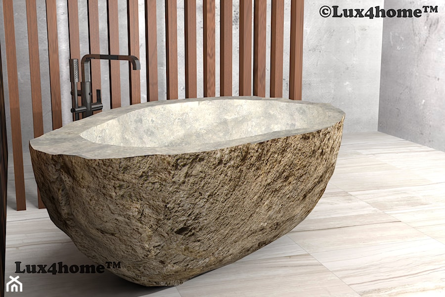Wanny z kamienia rzecznego - Kamienne wanny Lux4home™ - zdjęcie od Lux4home™