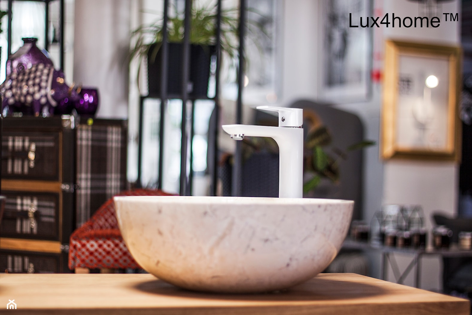 Kamienna umywalka misa na blat do łazienki - zdjęcie od Lux4home™ - Homebook