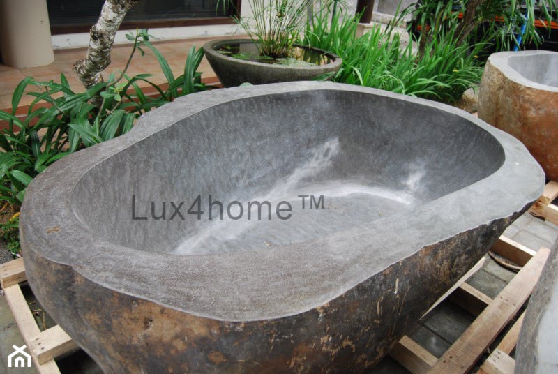 Kamienna wanny z Indonezji - producent - importer na wymiar - cena producenta - zdjęcie od Lux4home™ - Homebook