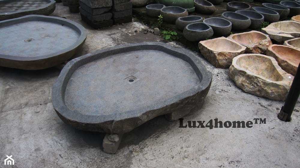 Wanny z kamienia polnego Lux4home – wanna z kamienia producent - zdjęcie od Lux4home™ - Homebook