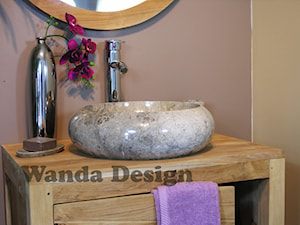 Kamienne umywalki z marmuru - Ferox 513 Grafitowa umywalka z kamienia - zdjęcie od Lux4home™