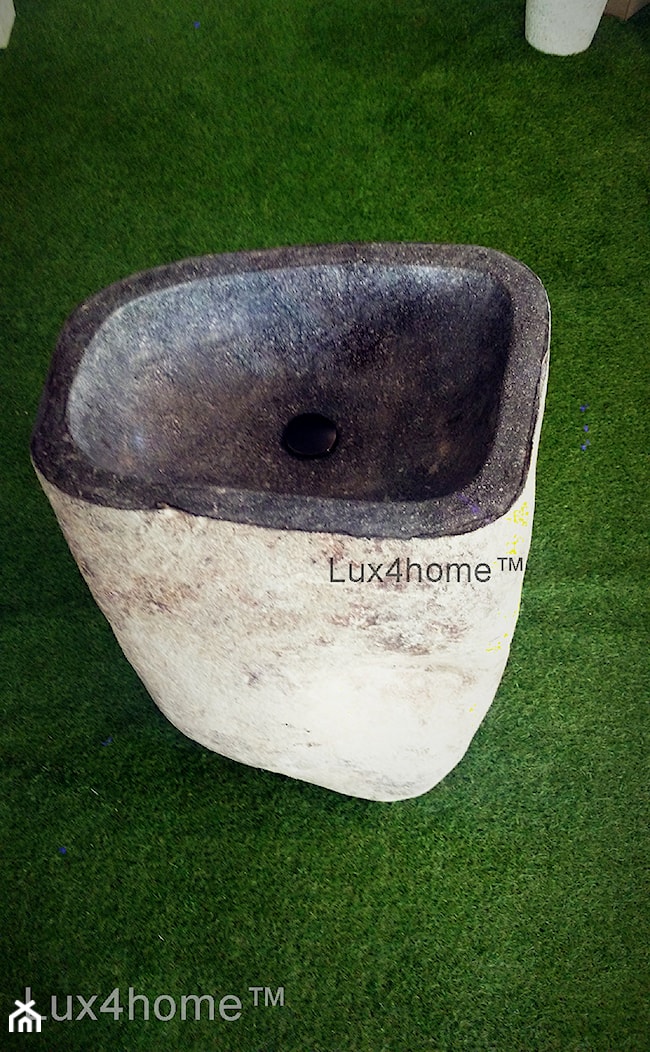 Wolnostojące umywalki z kamienia naturalnego otoczaka - zdjęcie od Lux4home™ - Homebook