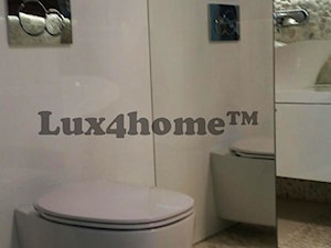 Białe otoczaki na scianie - łazienki z otoczakami - zdjęcie od Lux4home™
