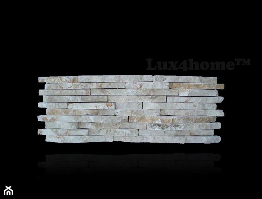Ściany z kamienia w salonie - łupek kamienny R240 Lux4home - zdjęcie od Lux4home™