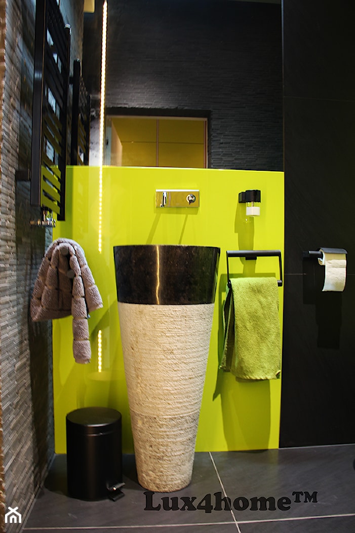 wolnostojąca umywalka kamienna - stojące umywalki - zdjęcie od Lux4home™ - Homebook