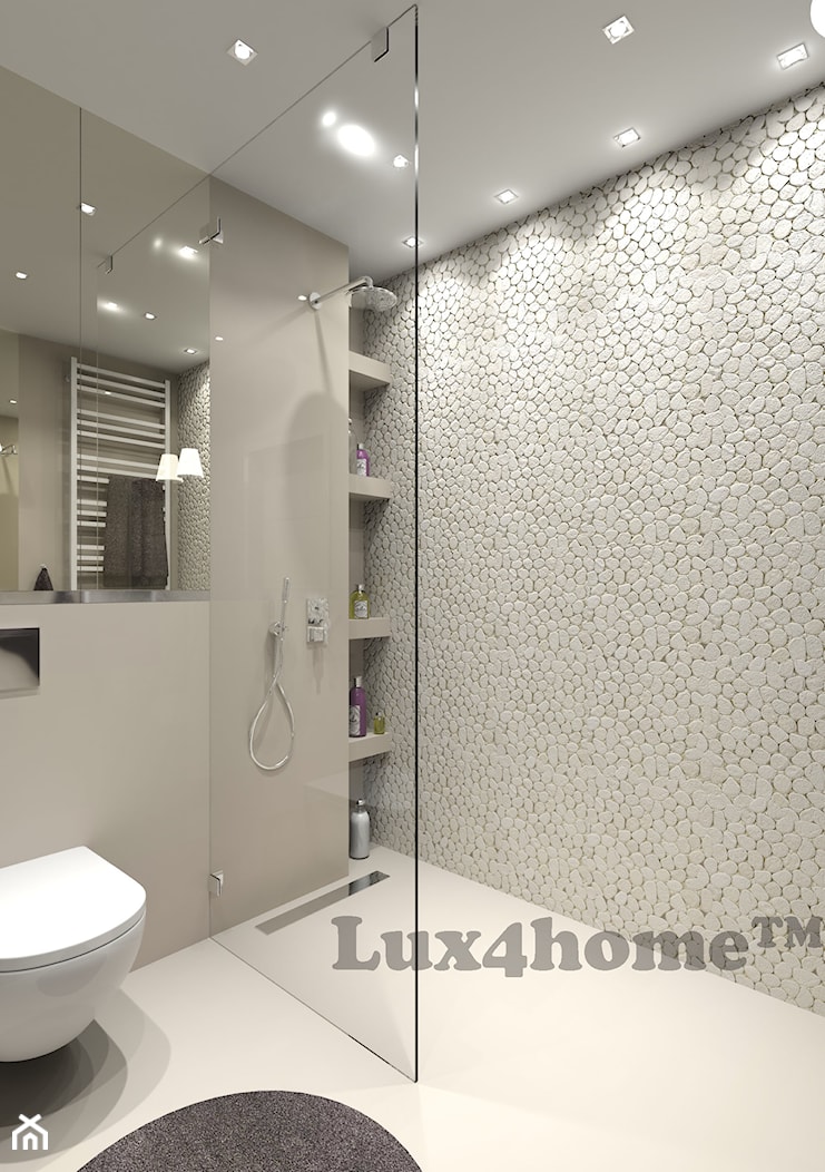Białe otoczaki inspiracje klientów Lux4home™. - zdjęcie od Lux4home™ - Homebook