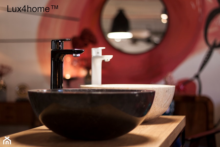 Nablatowe umywalki z marmuru - okrągłe umywalki marmurowe do łazienki - zdjęcie od Lux4home™