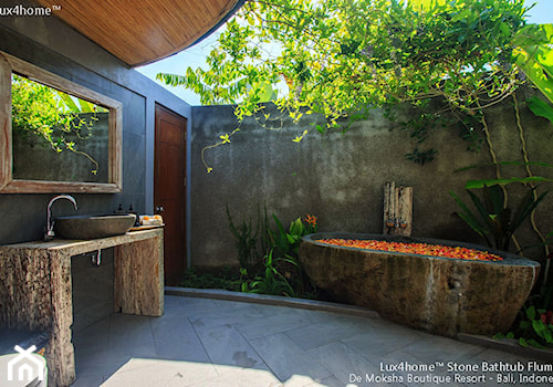 Kamienna wanna w hotelu / SPA - wanny z kamienia naturalnego od Lux4home™ - zdjęcie od Lux4home™