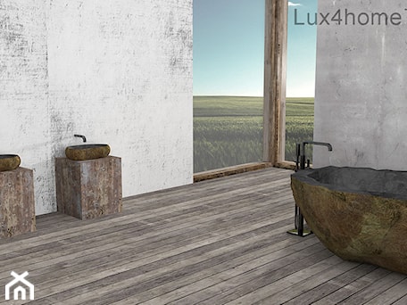 Aranżacje wnętrz - Łazienka: Kamienna umywalka z otoczaka w łazience – umywalki z kamienia - Lux4home™. Przeglądaj, dodawaj i zapisuj najlepsze zdjęcia, pomysły i inspiracje designerskie. W bazie mamy już prawie milion fotografii!