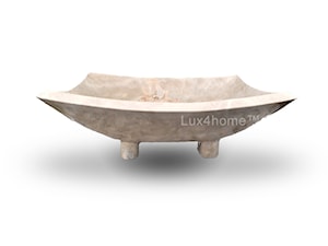 Prostokątna umywalka z marmuru na blat - zdjęcie od Lux4home™