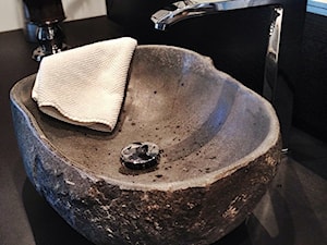 Łazienkowa umywalka z kamienia polnego - umywalki z kamienia naturalnego - zdjęcie od Lux4home™